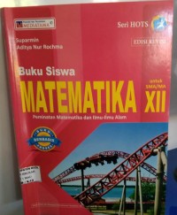 Buku Matematika Peminatan XII T.A. 2019