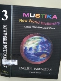 Mustika New World Dictionary English - Indonesian Alfabet O-T