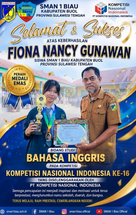 Fiona Nancy Gunawan Ukir Prestasi Medali Emas Tingkat Nasional!